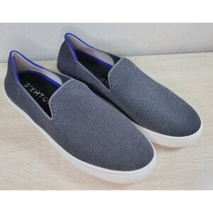 Rothy's Women's Slip-On Sneakers Gray Blue Knit Washable Size 8.5